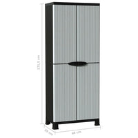 Thumbnail for Kunststoffschrank 68x39x171,5 cm Rattan-Design