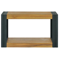 Thumbnail for Wand-Badregal 60x45x35 cm Massivholz Teak