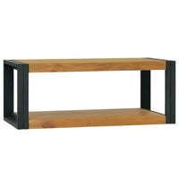 Thumbnail for Wand-Badregal 90x45x35 cm Massivholz Teak
