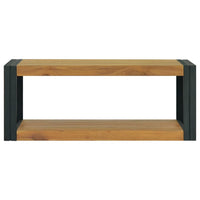 Thumbnail for Wand-Badregal 90x45x35 cm Massivholz Teak