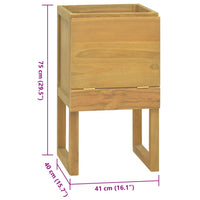 Thumbnail for Badschrank 41x40x75 cm Massivholz Teak