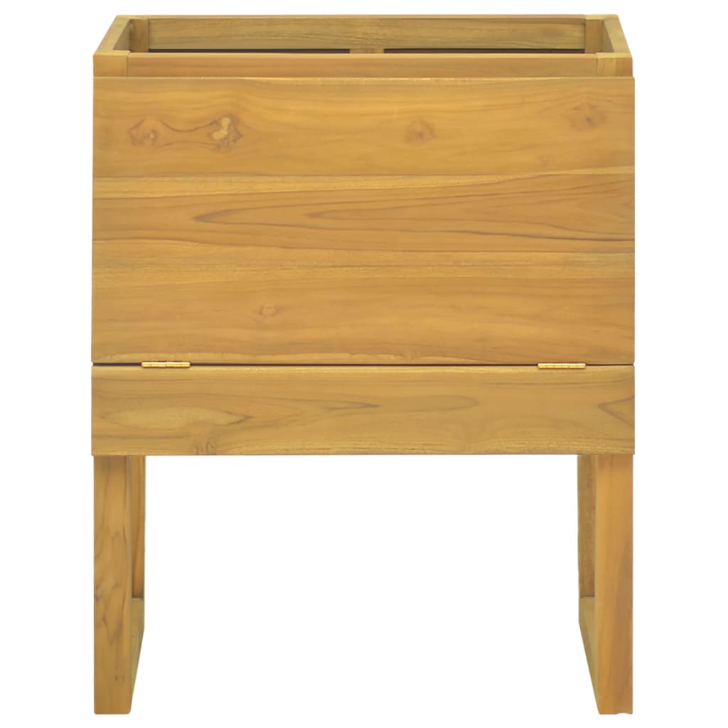 Badschrank 60x40x75 cm Massivholz Teak