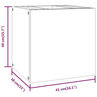 Thumbnail for Wand-Badschrank 41x38x40 cm Massivholz Teak