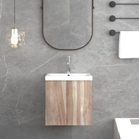 Thumbnail for Wand-Badschrank 41x38x40 cm Massivholz Teak