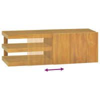 Thumbnail for Wand-Badschrank 90x40x30 cm Massivholz Teak