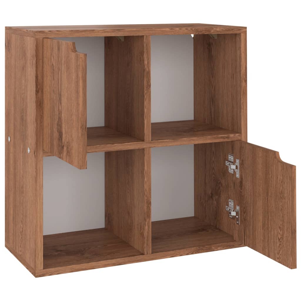 Bücherregal Braun Eichen-Optik 60x27,5x59,5 cm Holzwerkstoff