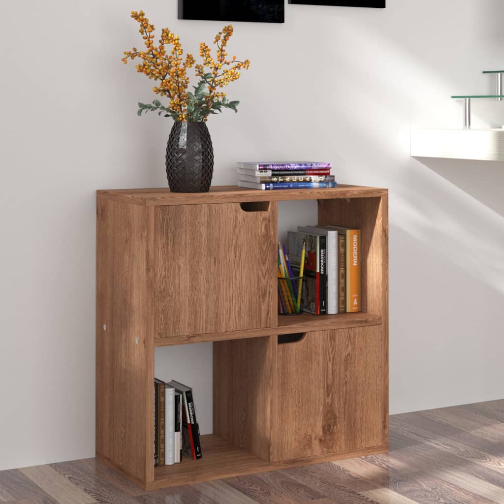 Bücherregal Braun Eichen-Optik 60x27,5x59,5 cm Holzwerkstoff