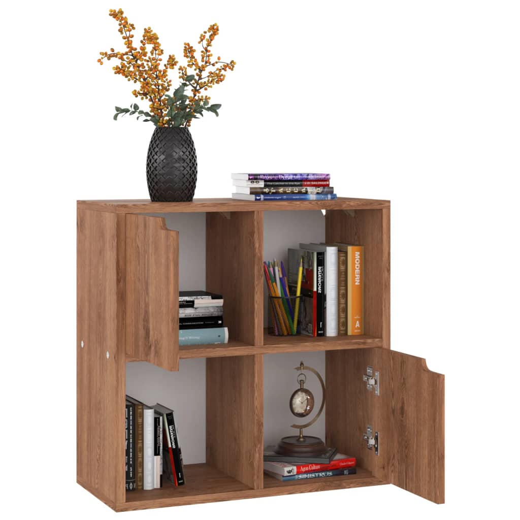 Bücherregal Braun Eichen-Optik 60x27,5x59,5 cm Holzwerkstoff