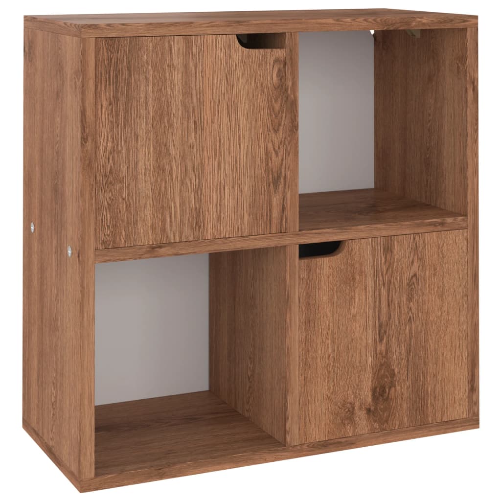 Bücherregal Braun Eichen-Optik 60x27,5x59,5 cm Holzwerkstoff