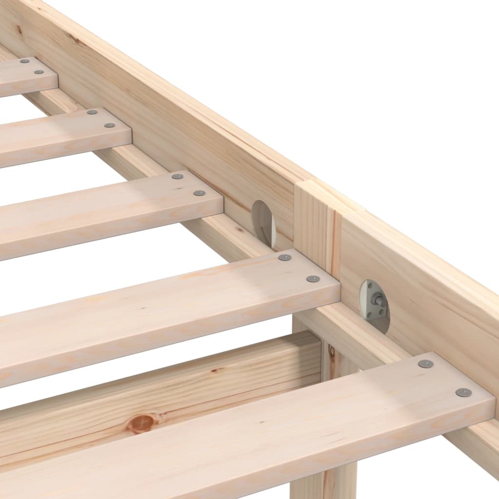 Massivholzbett Kiefernholz 90x200 cm