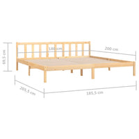 Thumbnail for Massivholzbett Kiefer 180x200 cm