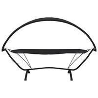 Thumbnail for Outdoor-Loungebett mit Dach Schwarz Stahl und Oxford-Stoff