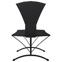 Thumbnail for Outdoor-Loungebett mit Dach Schwarz Stahl und Oxford-Stoff
