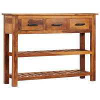 Thumbnail for Sideboard mit 3 Schubladen 110x30x80 cm Massivholz Akazie