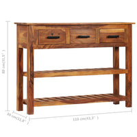 Thumbnail for Sideboard mit 3 Schubladen 110x30x80 cm Massivholz Akazie