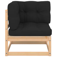 Thumbnail for 4-tlg. Garten-Lounge-Set mit Kissen Kiefer Massivholz
