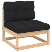 Thumbnail for 4-tlg. Garten-Lounge-Set mit Kissen Kiefer Massivholz