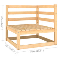 Thumbnail for 4-tlg. Garten-Lounge-Set mit Kissen Kiefer Massivholz