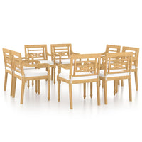 Thumbnail for Batavia-Stühle 8 Stk. mit Kissen Massivholz Teak