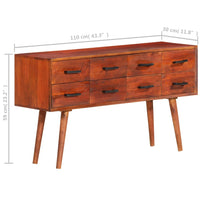 Thumbnail for Sideboard 110x30x59 cm Massivholz Mango