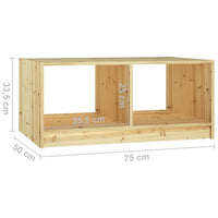 Thumbnail for Couchtisch 75x50x33,5 cm Massivholz Tanne