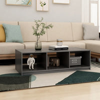 Thumbnail for Couchtisch Grau 110x50x34 cm Massivholz Kiefer