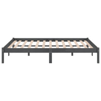 Thumbnail for Massivholzbett Grau Kiefer 120x200 cm