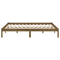 Thumbnail for Massivholzbett Honigbraun Kiefer 120x200 cm