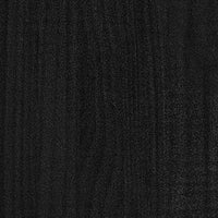 Thumbnail for Massivholzbett Schwarz Kiefer 200x200 cm