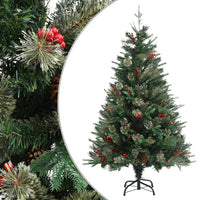 Thumbnail for Weihnachtsbaum mit Zapfen Grün 120 cm PVC & PE