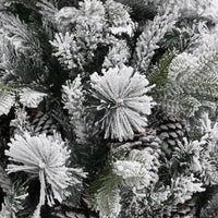 Thumbnail for Weihnachtsbaum mit Zapfen Beschneit 225 cm PVC & PE