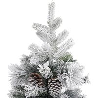 Thumbnail for Weihnachtsbaum mit Zapfen Beschneit 225 cm PVC & PE