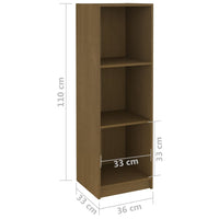 Thumbnail for Bücherregal/Raumteiler Honigbraun 40x30x199 Massivholz Kiefer