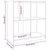 Thumbnail for Sideboard Schwarz 70x33x76 cm Massivholz Kiefer