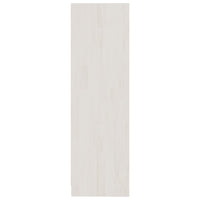 Thumbnail for Bücherregal/Raumteiler Weiß 104x33,5x110 cm Massivholz Kiefer