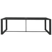 Thumbnail for Garten-Esstisch Anthrazit 120x60x66 cm Aluminium