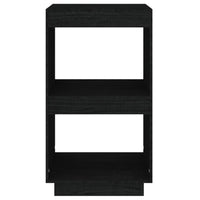 Thumbnail for Bücherregal Schwarz 40x35x71 cm Massivholz Kiefer