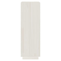 Thumbnail for Bücherregal/Raumteiler Weiß 40x35x103 cm Massivholz Kiefer