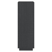 Thumbnail for Bücherregal/Raumteiler Grau 40x35x103 cm Massivholz Kiefer