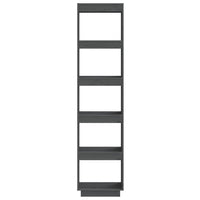Thumbnail for Bücherregal/Raumteiler Grau 40x35x167 cm Massivholz Kiefer