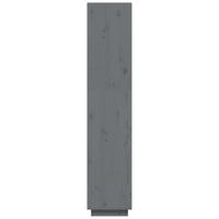 Thumbnail for Bücherregal/Raumteiler Grau 40x35x167 cm Massivholz Kiefer