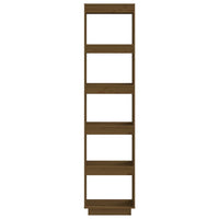 Thumbnail for Bücherregal/Raumteiler Honigbraun 40x35x167cm Massivholz Kiefer