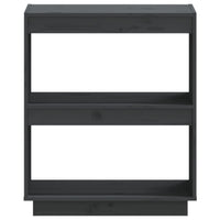 Thumbnail for Bücherregal Grau 60x35x71 cm Massivholz Kiefer