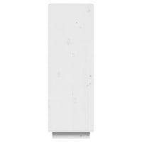 Thumbnail for Bücherregal/Raumteiler Weiß 60x35x103 cm Massivholz Kiefer