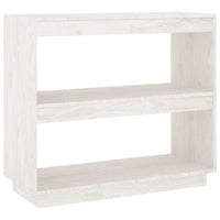 Thumbnail for Bücherregal Weiß 80x35x71 cm Massivholz Kiefer