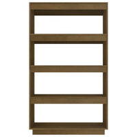 Thumbnail for Bücherregal/Raumteiler Honigbraun 80x35x135 Massivholz Kiefer