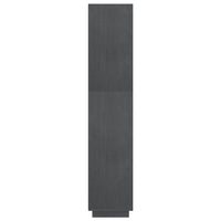 Thumbnail for Bücherregal/Raumteiler Grau 80x35x167 cm Massivholz Kiefer