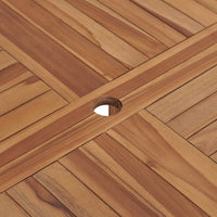 Thumbnail for Garten-Esstisch Ø110x75 cm Massivholz Teak