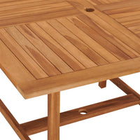 Thumbnail for Garten-Esstisch 110x110x75 cm Massivholz Teak