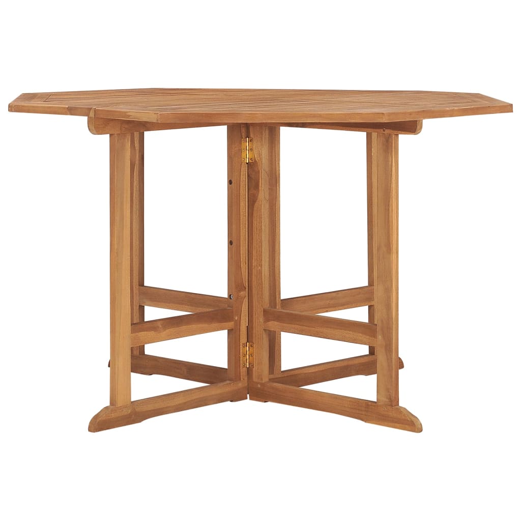 Garten-Esstisch Klappbar 110x110x75 cm Massivholz Teak